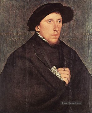  Henry Werke - Porträt von Henry Howard der Earl of Surrey Renaissance Hans Holbein der Jüngere